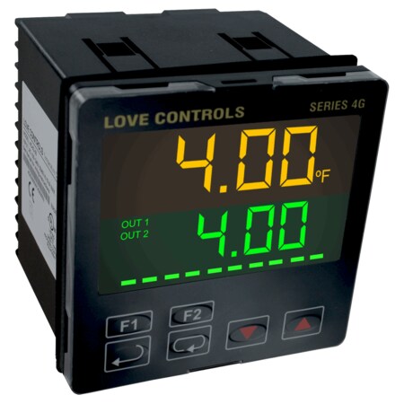 Dwyer Instruments 1/4 DIN temperature/controller, relay/relay, RS485, 2 event input 4G-33-11